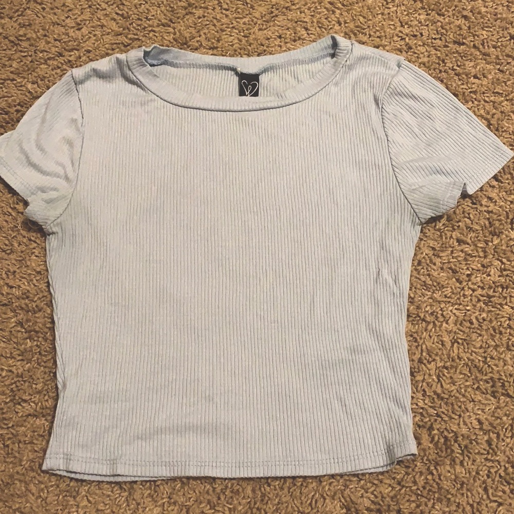 Baby blue Crop top
